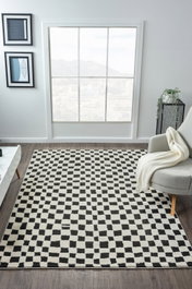 Conceptum Jung 7185 Alfombra Negra 80 x 150 cm